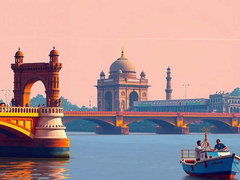 Kolkata Kanvas Game Cover showing iconic Kolkata landmarks like Howrah Bridge and Victoria Memorial