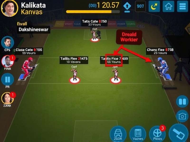 Kolkata Kanvas Pro Player Screenshot showing high score in Dakshineswar Zone with strategy annotations